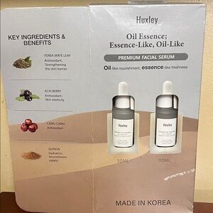 HUXLEY Oil Essence Premium Facial Serum 30ml 2 Pack! NEW
